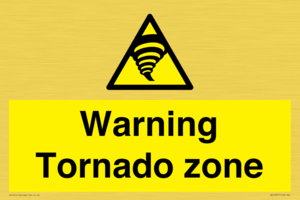 Warning Tornado zone